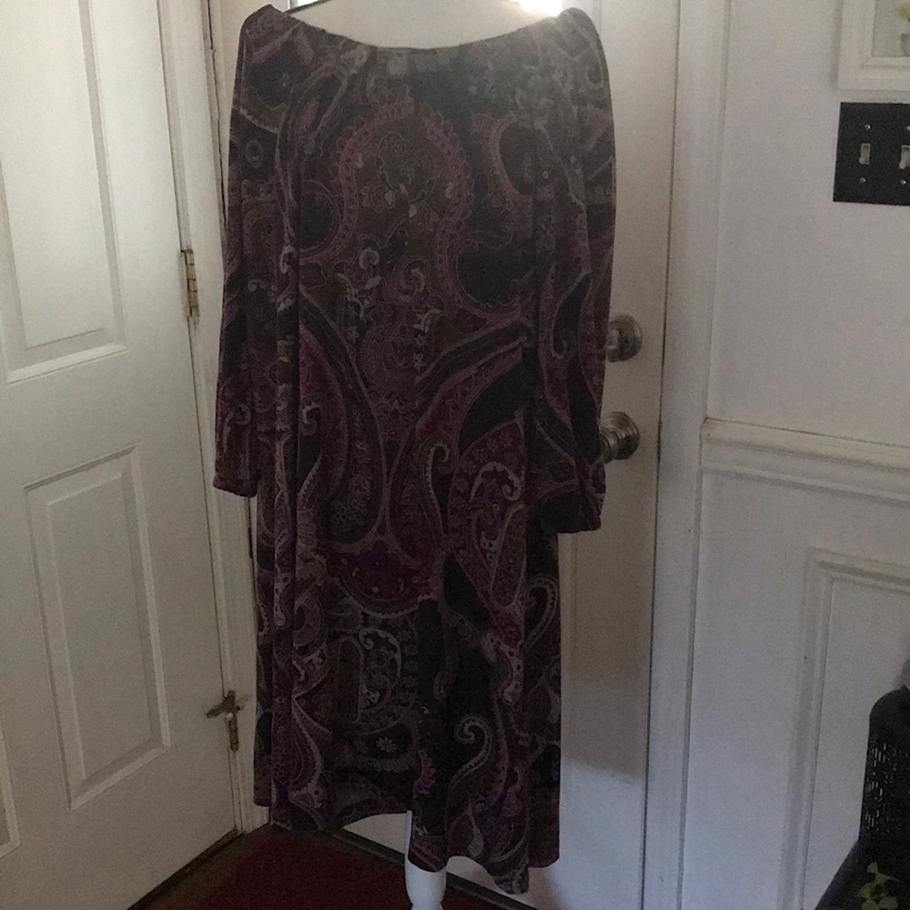 Paisley print dress